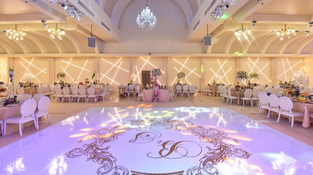 עיצוב מיוחד באולם החתונה